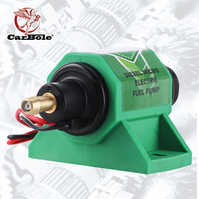 CarBole inlet and outlet fittings closeup for secure 5/16 inch hose