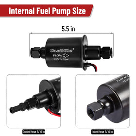 CarBole pump installed in an engine bay showing easy in-vehicle fit