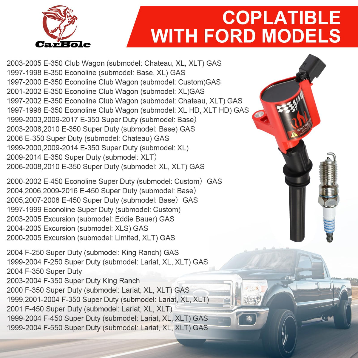 CarBole iridium spark plug close-up highlighting fine electrode for longer life