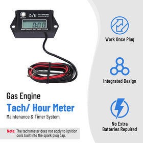 CarBole mounted on lawn mower dash for convenient maintenance tracking