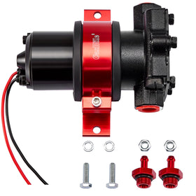 CarBole pump label and electrical connector showing clear wiring points