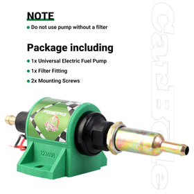 CarBole pump scale comparison in hand illustrating compact size for flexible mounting benefit