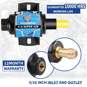 CarBole pump in hand for scale illustrating compact size and easy handling