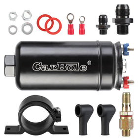 CarBole pump held in hand for size-scale and compact-install benefit