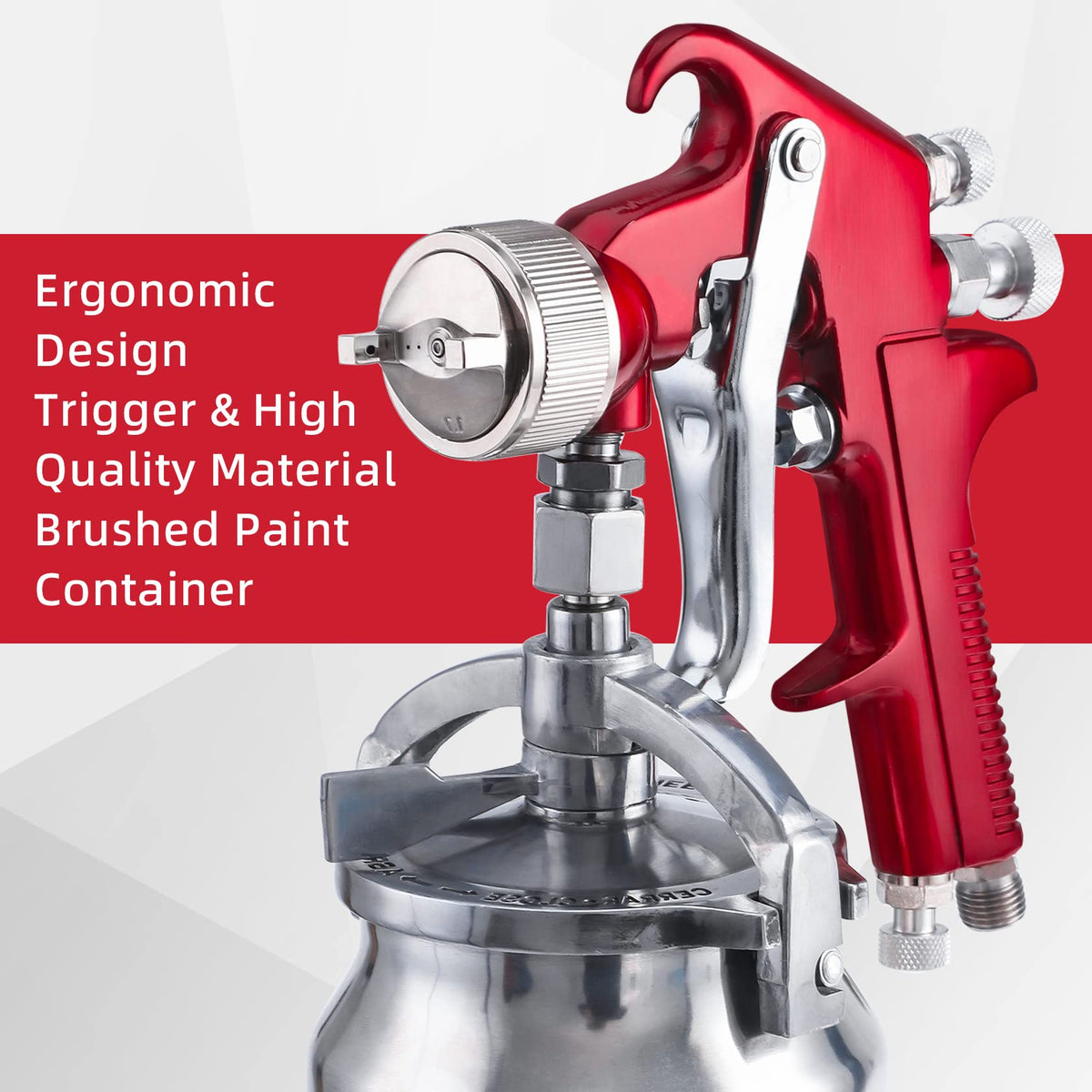 CarBole sprayer painting a wooden chair demonstrating smooth, even finish