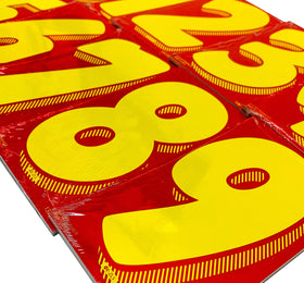 CarBowz dollar-sign decal detail, helps clear pricing display benefit