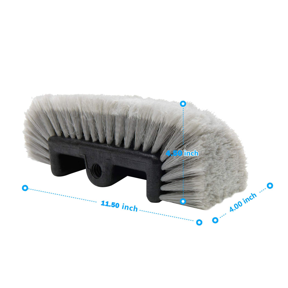CARCAREZ angled view showing bristles wrapping sides for scratch-free contact