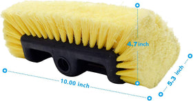 CARCAREZ brush attached to extension pole demonstrating improved reach and control