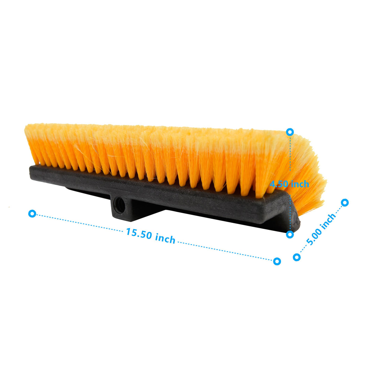 CARCAREZ side profile showing bi-level bristle angles for better reach