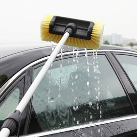 CARCAREZ brushing a truck exterior illustrating effective dirt removal