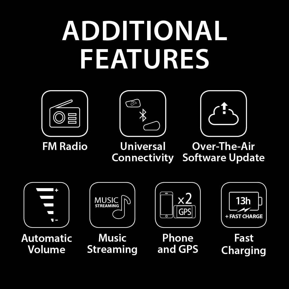Cardo FREECOM 2X boom microphone and wiring illustrating crisp voice pickup