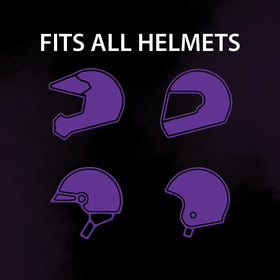 Cardo PACKTALK NEO mounted on full-face helmet for secure on-bike fit