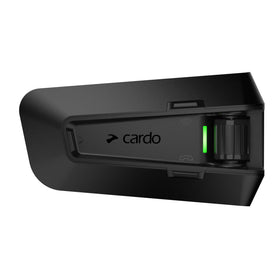 Cardo PACKTALK PRO 45mm JBL speaker close-up delivering high-fidelity sound in helmets