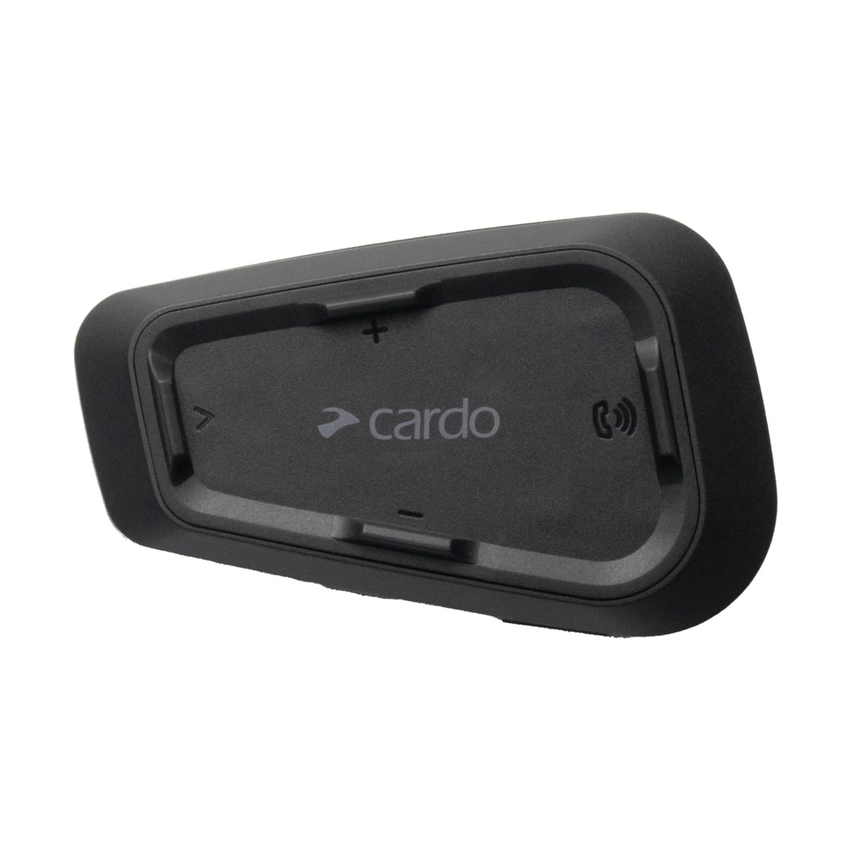 Cardo Spirit front profile showing controls and easy access benefits
