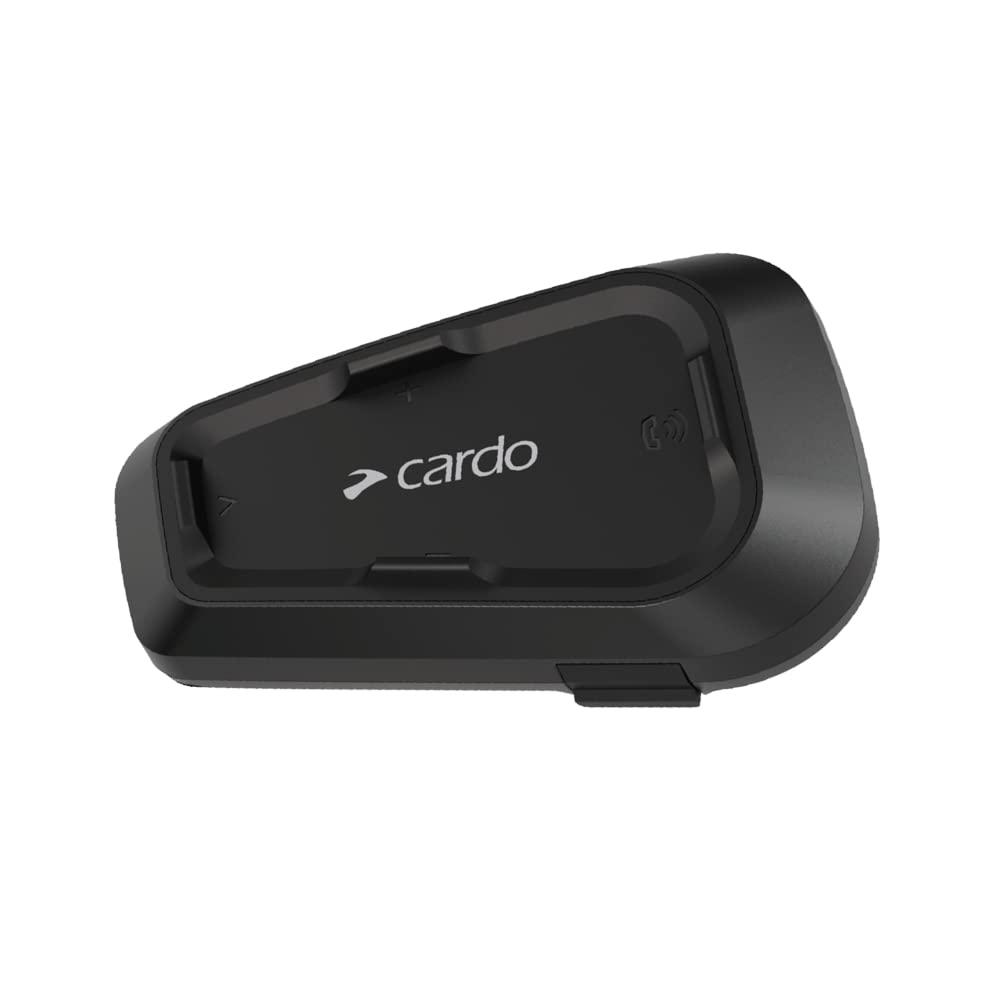 Cardo Spirit HD dual pack front view showing headset pair and controls for easy access