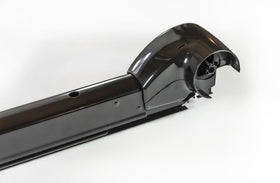 Carefree Compass close-up of included 12V motor and hinge showing durable aluminum and reliable performance