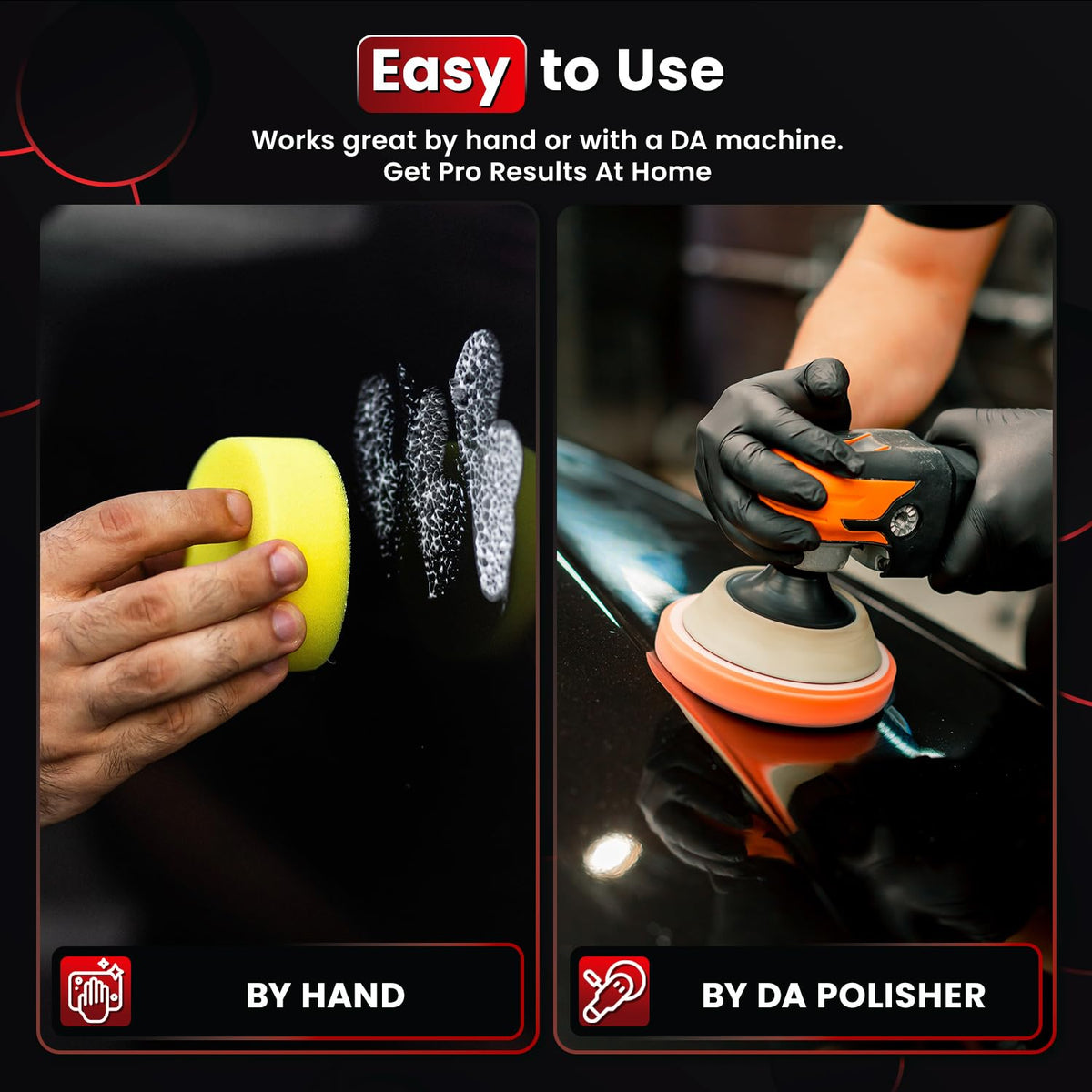 Carfidant used with dual-action polisher for faster, consistent results benefit