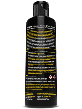 Carfidant sponge applying restorer to textured plastic, precise coverage and control