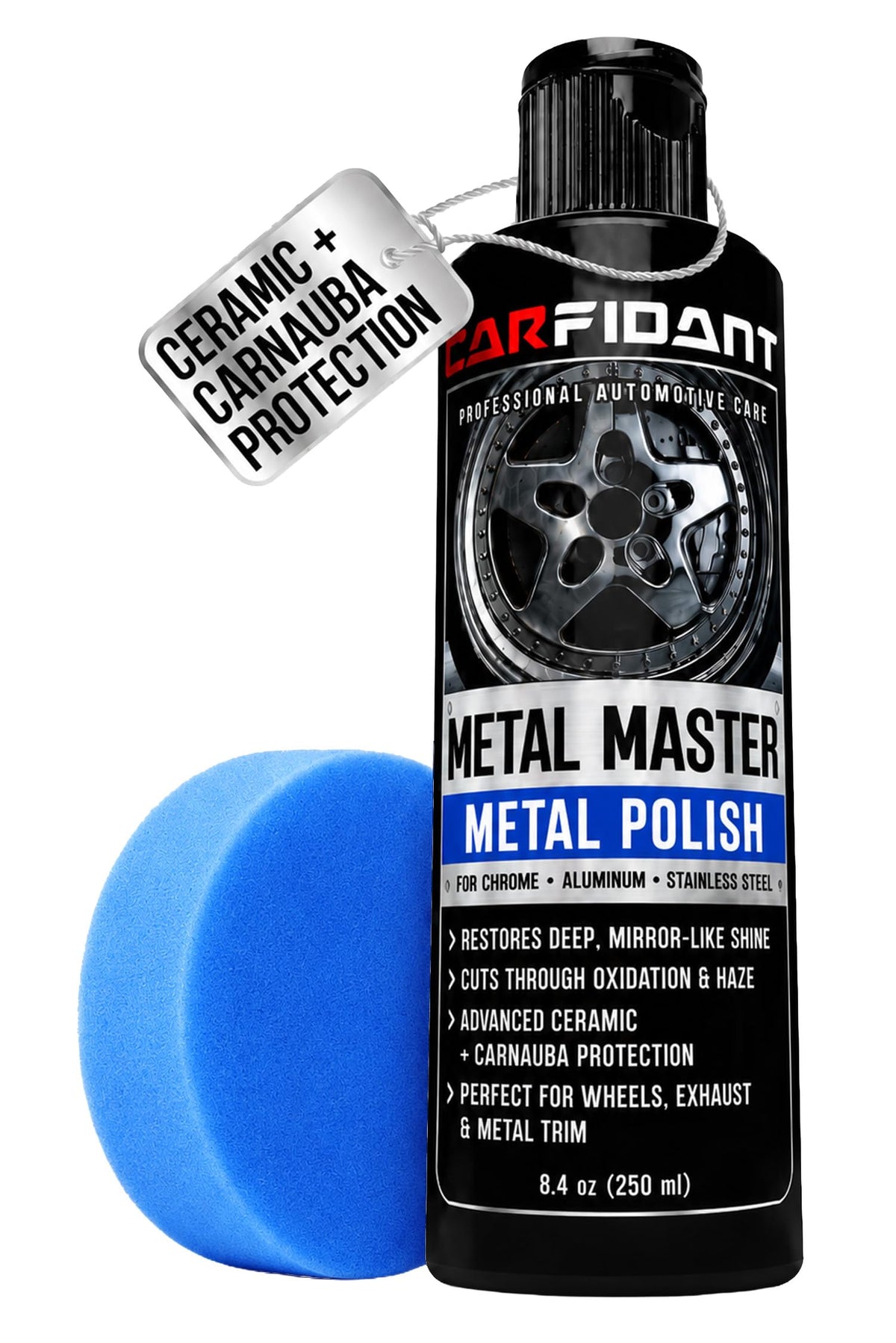 Carfidant front packaging showing kit and glossy results
