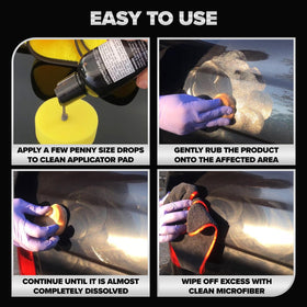 Carfidant kit scale next to hand showing compact kit size for convenient at-home use