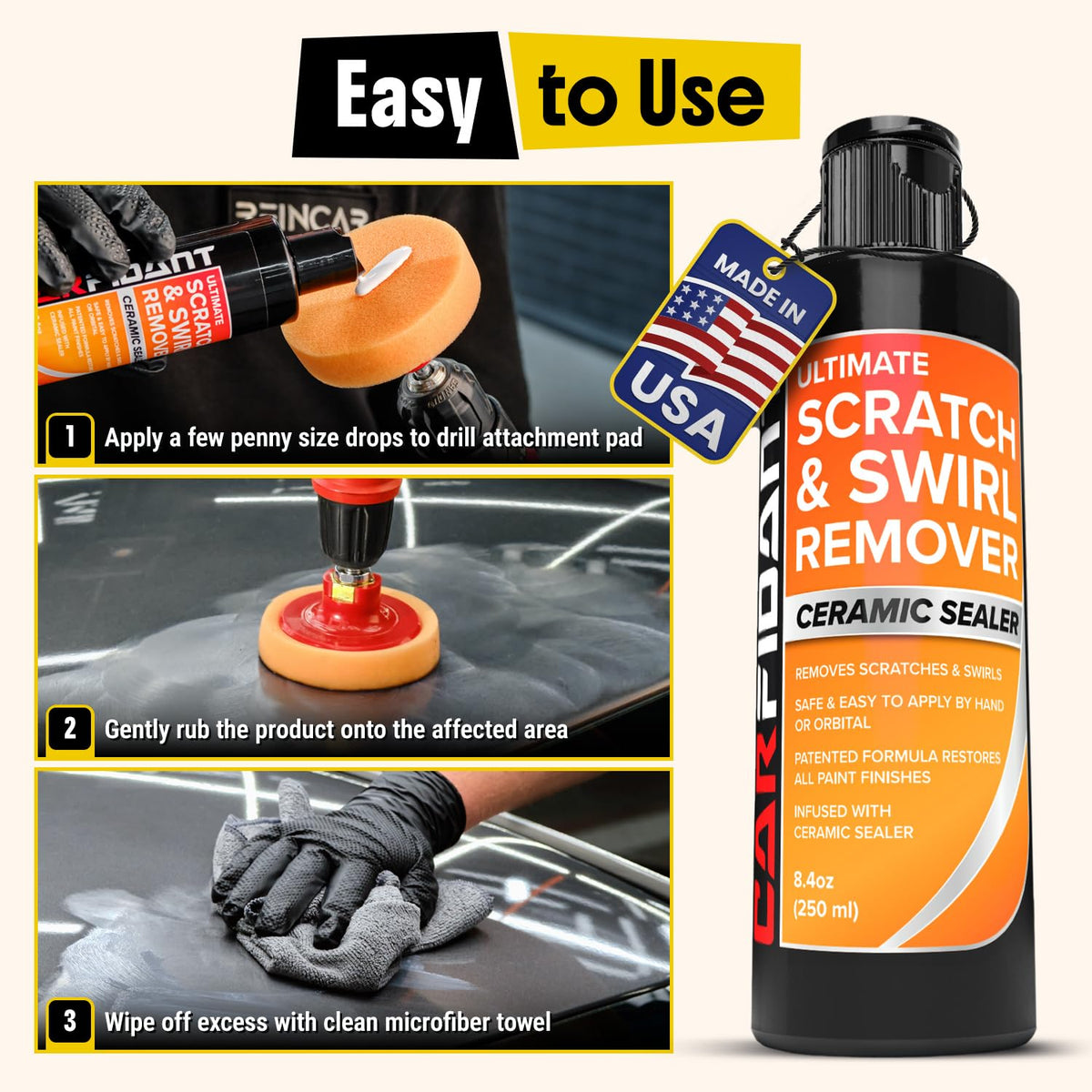 Carfidant kit staged in driveway during home paint restoration