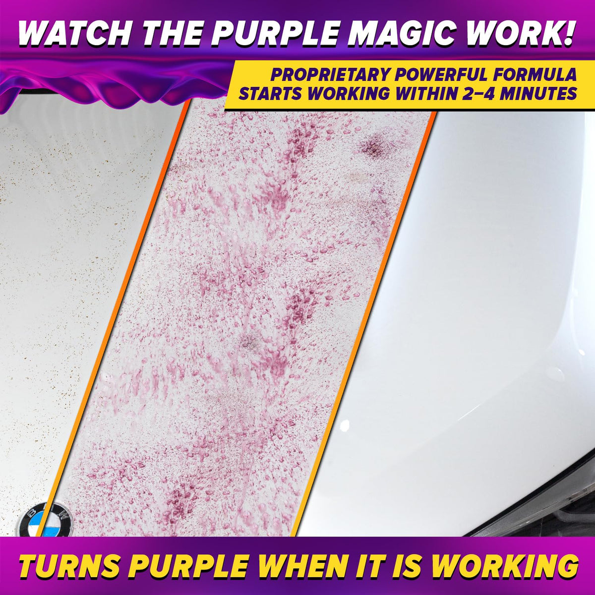 Carfidant spray on wheel demonstrating easy application and fast contamination removal