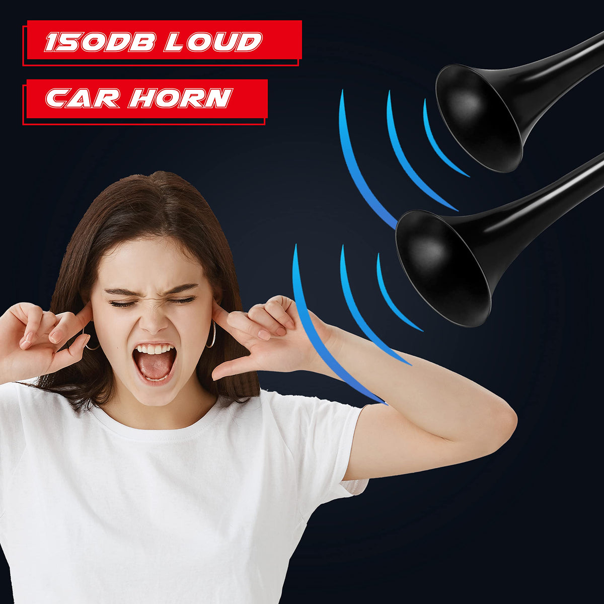 CARFKA horn mounted on truck illustrating strong audible presence benefit