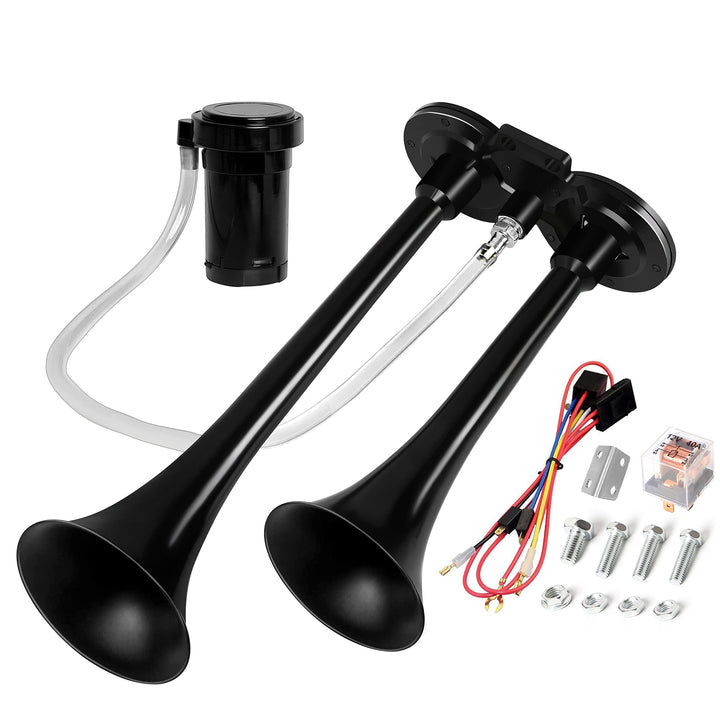 CARFKA horn front view showing full kit and clear identification benefit