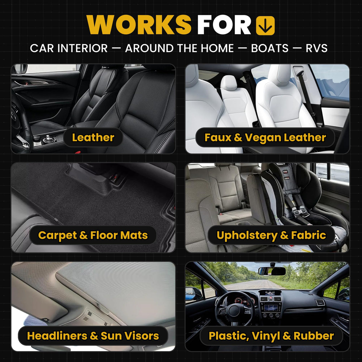 CarGuys cleaning dashboard and vents leaving clean, residue-free trim and finish