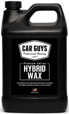 CarGuys gallon front label showing product identity and benefits
