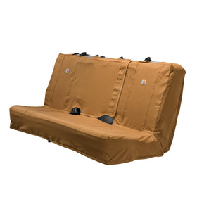 Carhartt bench seat cover front view showing full-seat protection and rugged finish