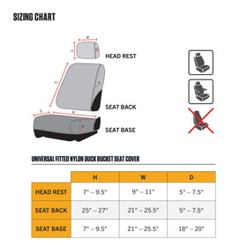 Carhartt seat cover cutouts giving access to seat controls and anchors