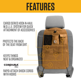 Carhartt close-up of pockets displaying stitching and secure storage benefit