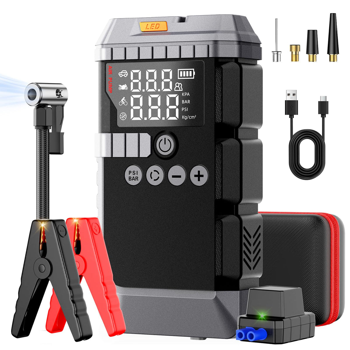 carhelper CYD21 front view showing compact design and rugged housing for portability