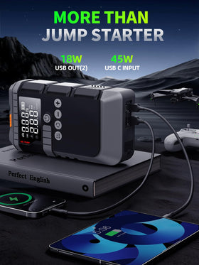 carhelper CYD21 800-lumen LED work light illuminating a roadside repair for visibility
