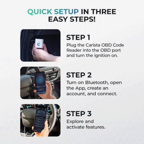 Carista compatibility listing card showing supported makes for clarity