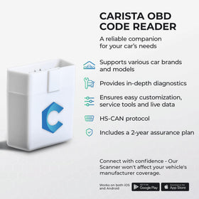 Carista size comparison in hand demonstrating portable convenience