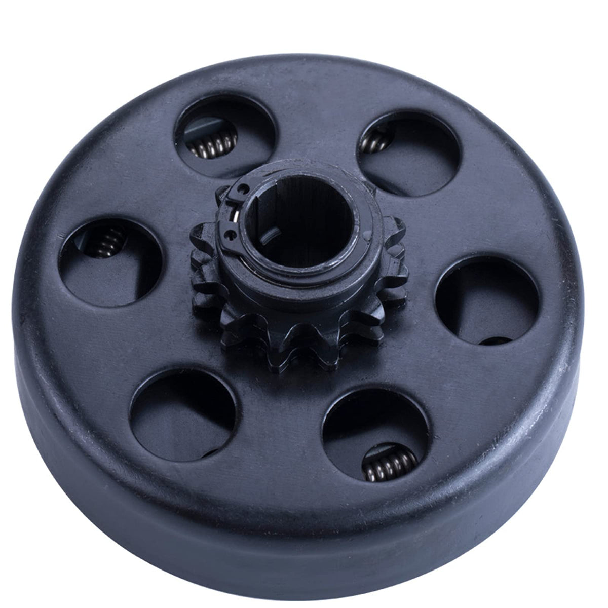 Carkio front view clutch showing teeth and bore for accurate fit