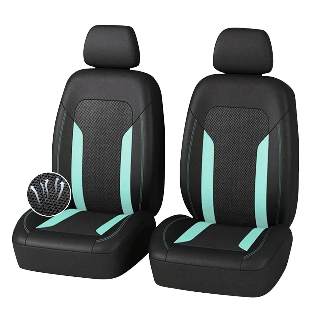 carleef front seat full view showing mint covers and cool airflow benefit