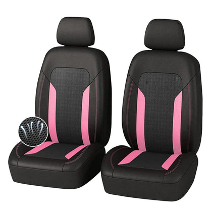 carleef front seat full view in pink showing breathable comfort