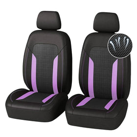 carleef front seat profile showing full purple cover and neat fit