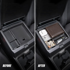 Carlimeki hidden box open with keys and charger for discreet secure storage