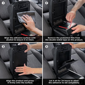 Carlimeki organizer next to phone and keys to show size and practical capacity