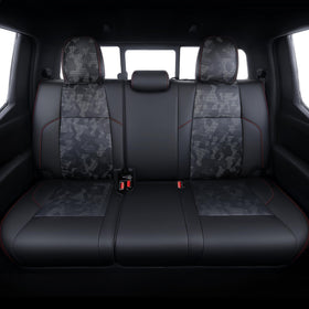 Carlimeki rear seat with folded access demonstrating storage usability