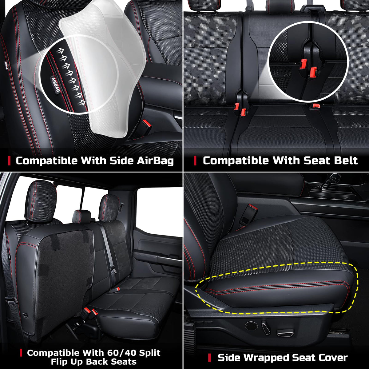 Carlimeki seat cover waterproof test wipe demonstrating easy cleaning benefit