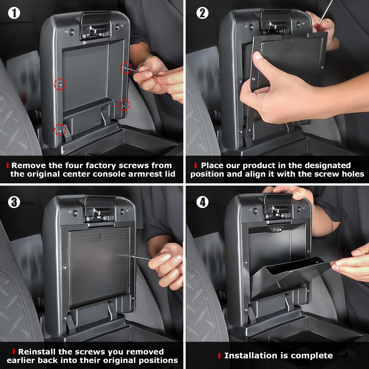 Carlimeki organizer beside smartphone to show scale and organized storage