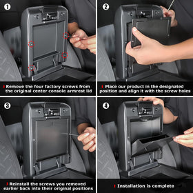 Carlimeki organizer beside smartphone to show scale and organized storage