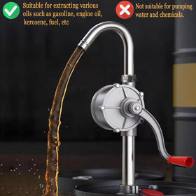 CARLKEMIAN assembled aluminum tube showing full length to reach drum bottoms