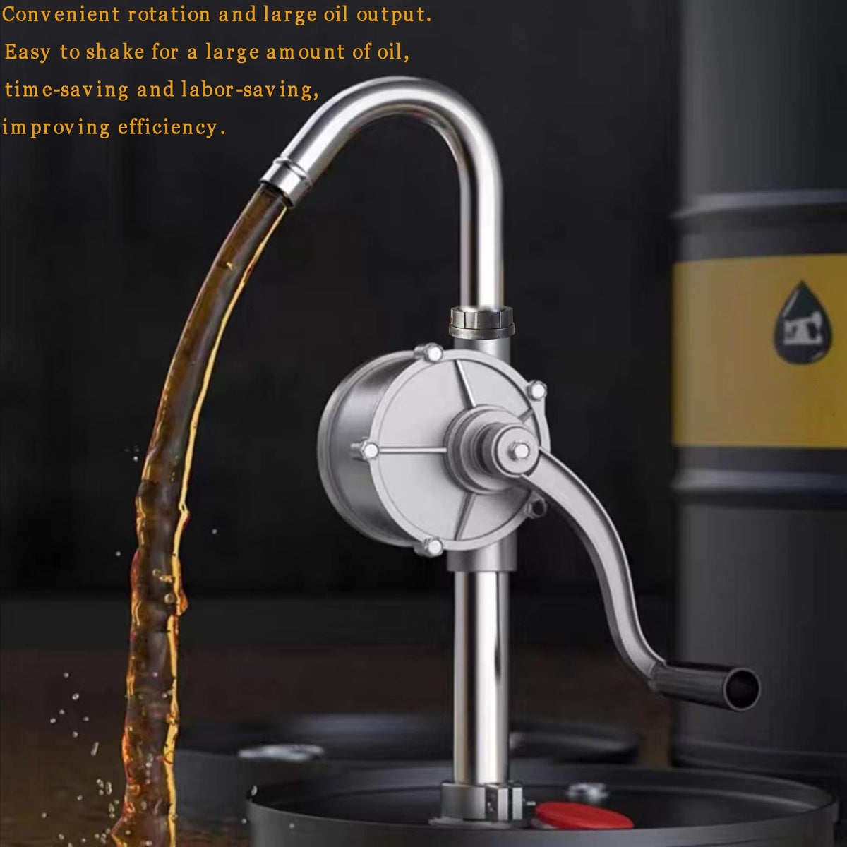 CARLKEMIAN sturdy metal handle and crank close-up, durable operation benefit
