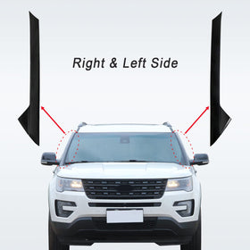 CARMOCAR left A-pillar mounted on vehicle illustrating proper edge seal